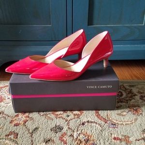 Red Vince Camuto heels